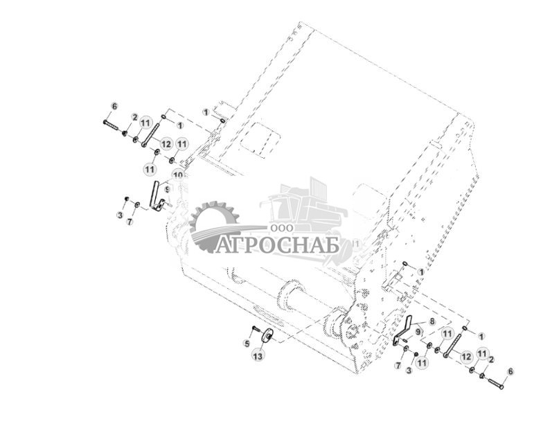 Комплект крепежных деталей среднего яруса, HillMaster™ - ST818993 559.jpg